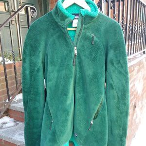 Women's Green Patagonia Fleece Jacket-Size Large